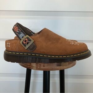 NEW Dr. Martens Isham Suede Jacquard Mules Men’s 11 Women 12 Tan 2026-3c13